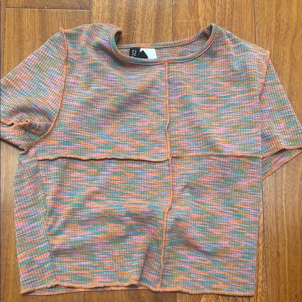 H&M Multicolor Checkered Top